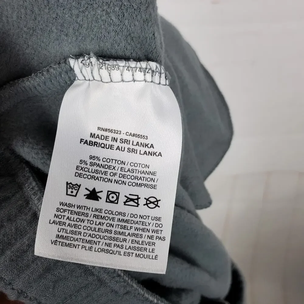 Nike Yoga Big Kids Girls Wide Leg Sweatpants XL Gray Pull On Fleece 26